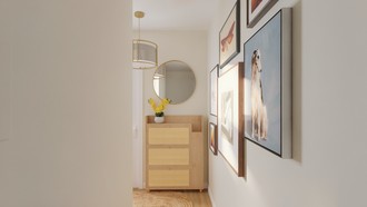 Contemporary, Modern, Bohemian, Warm Transitional Entryway by Havenly Interior Designer Sofia