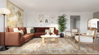 Contemporary, Transitional Living Room by Havenly Interior Designer Camila