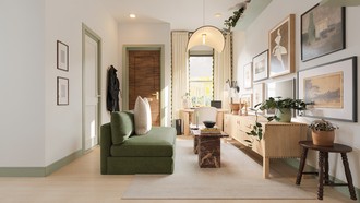 Modern, Vintage, Midcentury Scandi, Organic Modern Living Room by Havenly Interior Designer Emerie