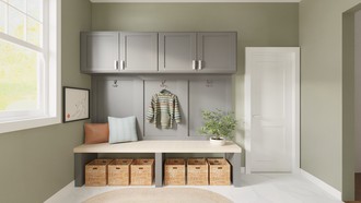 Midcentury Modern Entryway by Havenly Interior Designer Luisa