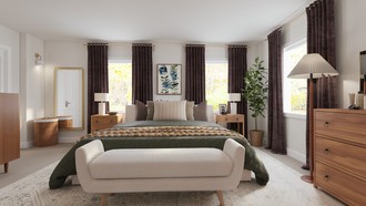 Midcentury Modern Bedroom by Havenly Interior Designer Natalia
