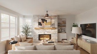 Transitional Living Room by Havenly Interior Designer Martha