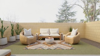 Contemporary, Modern, Midcentury Scandi, Organic Modern, Warm Transitional Living Room by Havenly Interior Designer Danie