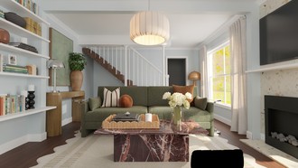 Eclectic, Artful Eclectic Living Room by Havenly Interior Designer Sofia