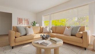 Modern, Bohemian, Scandinavian Living Room by Havenly Interior Designer Estefania