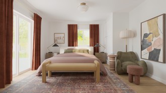 Eclectic Bedroom by Havenly Interior Designer Leah