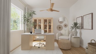 Bohemian Office by Havenly Interior Designer Mariana