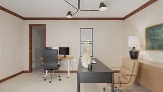 Midcentury Modern, Minimal, Scandinavian, Midcentury Scandi, Organic Modern Office by Havenly Interior Designer Megan