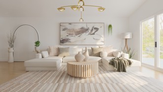 Minimal, Organic Modern Living Room by Havenly Interior Designer Estrellita