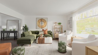 Contemporary, Global Living Room by Havenly Interior Designer Akira