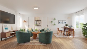 Classic Coastal Living Room by Havenly Interior Designer Erin