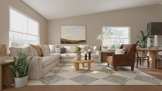 Contemporary, Minimal, Organic Modern Living Room by Havenly Interior Designer Estrellita