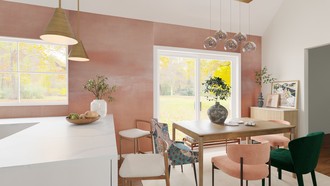 Parisian Modern, Midcentury Scandi Dining Room by Havenly Interior Designer Wan