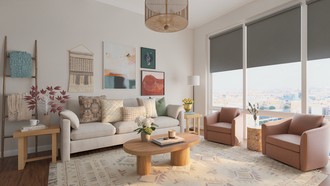 Midcentury Scandi Living Room by Havenly Interior Designer Stephanie