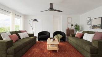 Contemporary, Eclectic, Midcentury Modern Living Room by Havenly Interior Designer Sofia