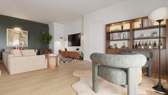 Contemporary, Eclectic Living Room by Havenly Interior Designer Camila