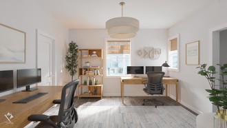 Coastal Office by Havenly Interior Designer Maria