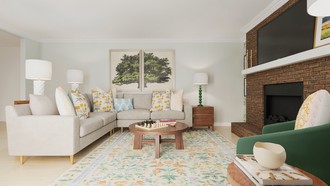 Modern Cottage Living Room by Havenly Interior Designer Jaime