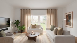 Contemporary, Modern, Scandinavian, Contemporary Luxe Living Room by Havenly Interior Designer Megan