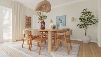 Contemporary, Eclectic, Global Dining Room by Havenly Interior Designer Camila