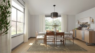 Contemporary, Industrial, Global Dining Room by Havenly Interior Designer Maria