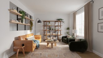 Modern, Bohemian, Midcentury Modern, Minimal Reading Room by Havenly Interior Designer Megan