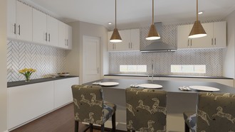 Warm Transitional Kitchen by Havenly Interior Designer Philippa