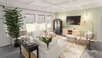 Contemporary, Coastal, Organic Modern Living Room by Havenly Interior Designer Akira