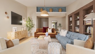 Eclectic, Bohemian Living Room by Havenly Interior Designer Jacqueline