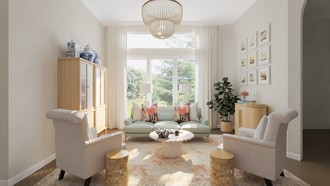 Preppy, New Classic Living Room by Havenly Interior Designer Jaime
