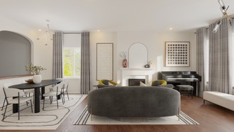 Contemporary, Modern, Glam, Contemporary Luxe Living Room by Havenly Interior Designer Emerie