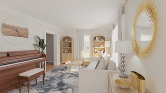 Contemporary, Modern, Coastal Living Room by Havenly Interior Designer Adelaida