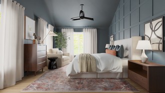 Contemporary, Modern, Transitional, Warm Transitional Bedroom by Havenly Interior Designer Sofia