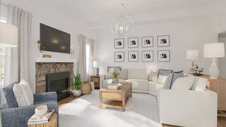 Organic Modern, California Cool, Classic Coastal Living Room by Havenly Interior Designer Jaime