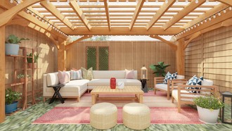 Inspired Modern Outdoor Space by Havenly Interior Designer Erin