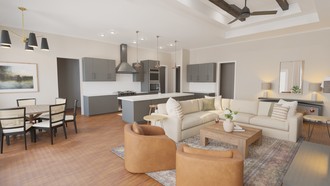 Rustic, Transitional Living Room by Havenly Interior Designer Megan