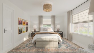 Warm Transitional Bedroom by Havenly Interior Designer Jaime