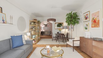 Eclectic, Midcentury Modern Living Room by Havenly Interior Designer Mélanie