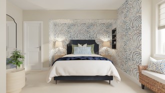 Eclectic, Preppy Bedroom by Havenly Interior Designer Jacqueline