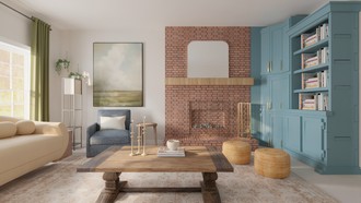 Traditional, Farmhouse, Rustic, Transitional, Warm Transitional, Traditional Charm Living Room by Havenly Interior Designer Sofia