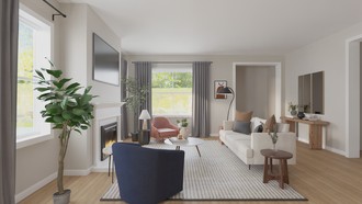 Organic Modern Living Room by Havenly Interior Designer Luisa