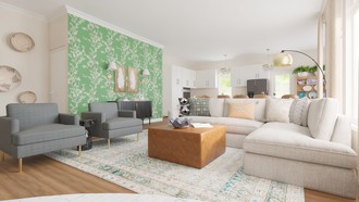 Eclectic Living Room by Havenly Interior Designer Leah