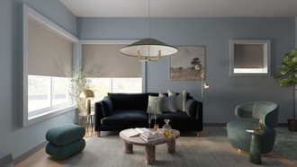 Modern, Contemporary Luxe Living Room by Havenly Interior Designer Valeria
