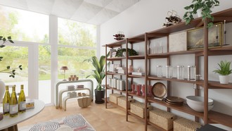 Modern, Eclectic, Bohemian Living Room by Havenly Interior Designer Megan