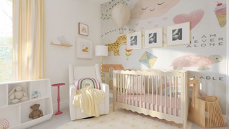 California Cool, Artful Eclectic Nursery by Havenly Interior Designer Candice