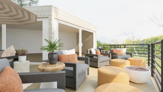 Modern, Classic, Transitional, Midcentury Modern, Warm Transitional Outdoor Space by Havenly Interior Designer Rachel