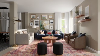 Inspired Modern Living Room by Havenly Interior Designer Erin