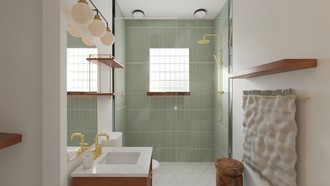 Midcentury Modern Bathroom by Havenly Interior Designer Candice