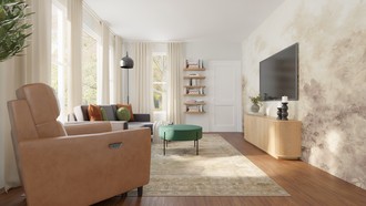 Contemporary, Eclectic Living Room by Havenly Interior Designer Camila