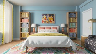 Eclectic, Midcentury Modern, Artful Eclectic Bedroom by Havenly Interior Designer Sofia